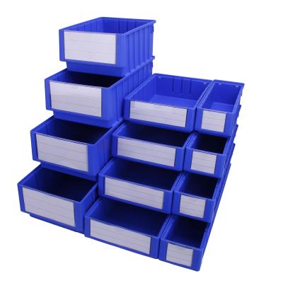 China Herramientas duraderas Estante de almacenamiento contenedores de plástico con divisor de color personalizado material PP en venta