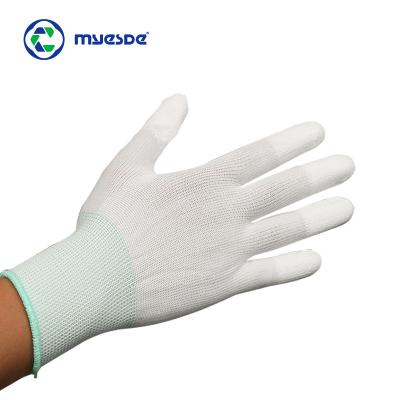 China Lint Free ESD Cut Resistant Gloves 13gsm Conductive Carbon Fiber PU Palm Fit for sale