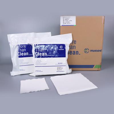 China 600pcs Cleanroom Polyester Wipes Lint Free 4 Inch Electronic Wipes For Laptop for sale