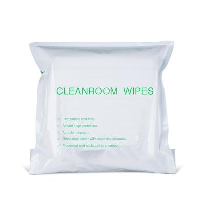 China All Purpose Cleanroom Polyester Wipes 4x4 Inch 120gsm Class 1009 Camera Lens Wipes for sale