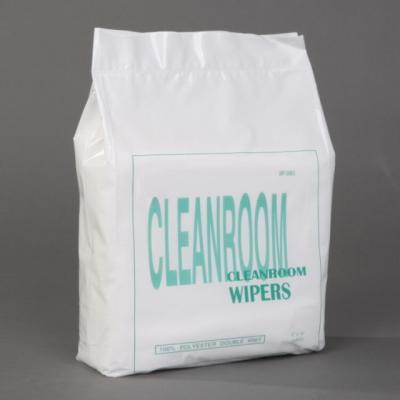 China 110 Gsm 9*9Inch Polyester Class100 -1000  Cleanroom Wiper Lint Free Cleanroom Wipes for sale