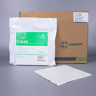 China 9x9 Inch Lint Free Microfiber Lens Wipes 195gsm Disposable Wipes For Industry Cleaning for sale