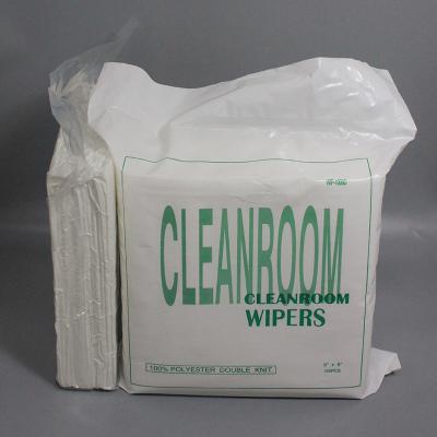 China 4x4 Cleanroom Polyester Wipes Polyester Laboratory Cleaning Wipes Dust Free for sale
