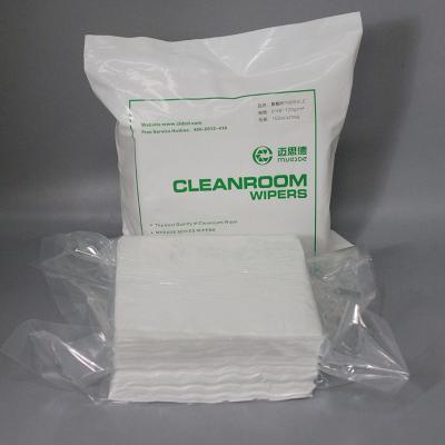 China 6 Inch Disposable Class 100 Cleanroom Wipes Lint Free LCD Cleaning Wipes for sale