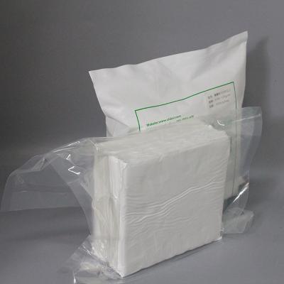 China Non Sterile 6 Inch Cleanroom Microfiber Wipes Laser Cut Class 100 Dry Wipes For Cleaning for sale