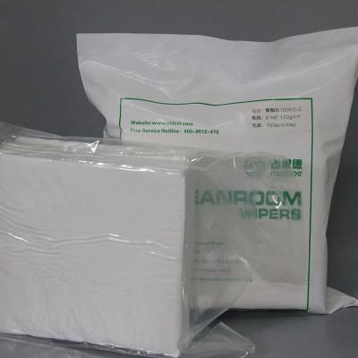 China 4*4 400pcs 110g  Microfiber Cleaning Dustfree Cloth 100% Polyester Cleanroom Wiper for sale