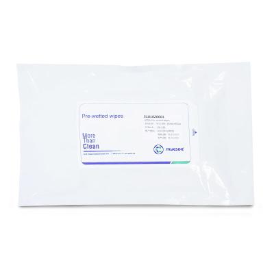 China Microfiber Industrial IPA Clean Room Wipes 20x20cm Saturated Wipes for sale