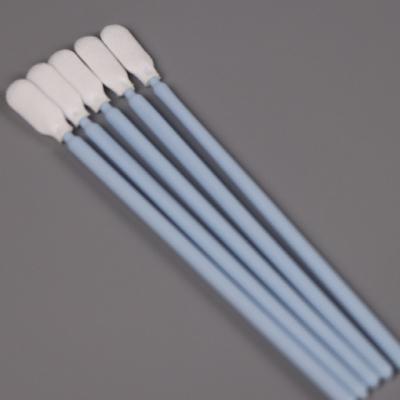 China Round Head Cleanroom Swab Polypropylene Small Cotton Buds Microfiber Swabs For Semiconductor for sale