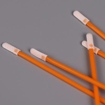 China 70mm Cleanroom Foam Swab Round Head 3.5mm Polyester Flat Cotton Buds for sale