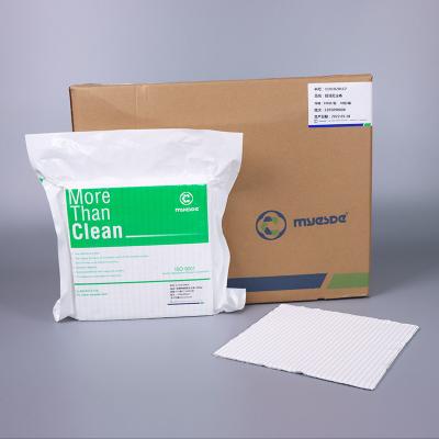 China 100pcs Class 1000 Cleanroom Wipes ESD Microfiber Anti Static Cleaning Wipes for sale