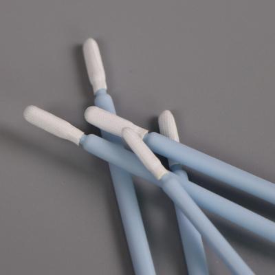 China Industry Lint Free Disposable Single Layer Flexible Head Camera Sensor Polyester Microfiber Head Cleaning Swabs for sale