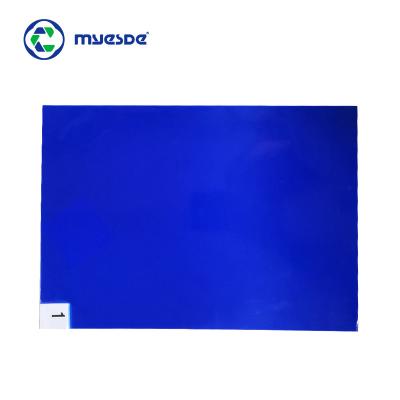 China 18x36 Inch Cleanroom Sticky Mat Dust Removal Cleanroom Tacky Mats For Cleanroom Floor for sale