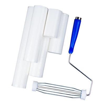 China 6 Inch 150mm Cleanroom Sticky Roller  Refillable Dust Remover Roller For Cleanroom for sale