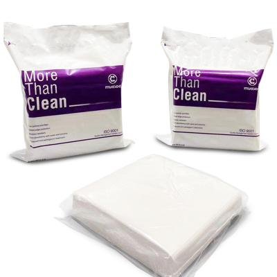 China 4x4 Lint Free Cleaning Wipes 56g Nonwoven White Surface Disinfectant for sale