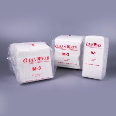China M-3 Series Super Tough Non Woven Lint Free Cleanroom Wipes Cross Lapping for sale