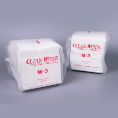 Chine Essuie-glace industriels non pelucheux de papier de Cleanroom de produits d'entretien de chiffon de Cleanroom à vendre