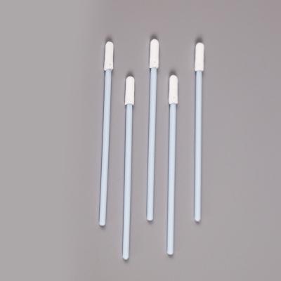 China Disposable Thermally Bonded Small Knitted Single Layer Polyester Fiber Lens Cleaning Tips Swab for PCB for sale