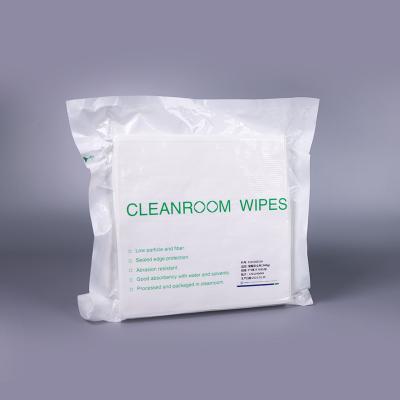 China 240g 2 Ply Cleanroom Wipers 9x9 Inch Pharmaceutical Sterile Lint Free Wipes for sale