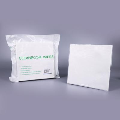 Chine 100 le Cleanroom stérile du polyester 240g essuie 2 pouce du pli 9x9 a par ultrasons scellé le bord à vendre