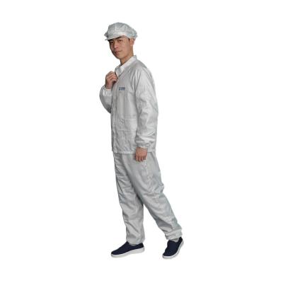 Chine Costume antistatique de vêtements d'atelier de carbone de fibre de manteau d'habillement de vêtements de travail de vestes de pantalon de Cleanroom antistatique électronique d'Esd à vendre