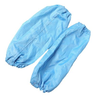 China 0.5cm Stripe Blue Esd Antistatic Sleeve For Cleanroom Lint Free for sale