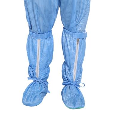 China ESD Reusable Washable Antistatic Anti Skid Cleanroom Clean Room Boots Covers for sale