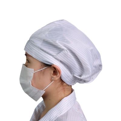 Κίνα Προσαρμοσμένο ESD ΚΑΠ αποστειρωμένων δωματίων ΚΑΠ εργαζομένων ένδυση αντιστατικό καθαρό δωματίων καπέλο εργασίας ΚΑΠ ESD καπέλων χωρίς σκόνη προς πώληση