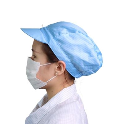 China Cleanroom Cap China Professional Supplier High Quality Clean Room Workwear Anti Static ESD Cap Clean Room Cap for sale