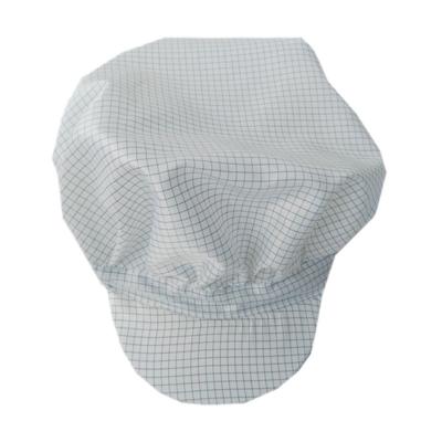 China Cleanroom Cap ESD Hat Blue Dust Free Anti-static cap For Cleanroom Work Wear esd Hat Clean Room Cap for sale