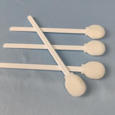 China Polypropylene Handles Round head Cleanroom Foam Swabs for Cleaning electronic PCB IC etc Foam Cleaning Swabs for sale