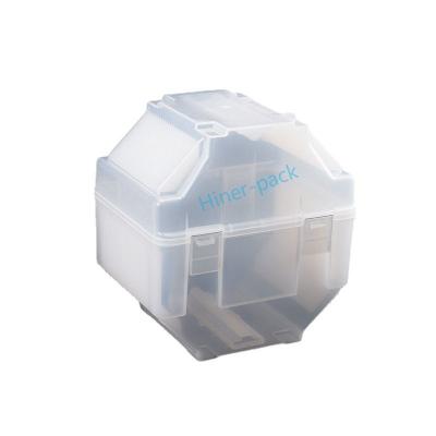 China Transparent Vertical Glass Carrier Wafer Cassette Box 8 Inch 200mm for sale