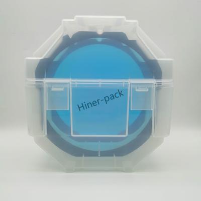 China Caixa de armazenamento de wafer transparente preta Cassete para manuseio de materiais semicondutores à venda