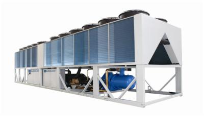 China El refrigerador refrescado aire continuo del tornillo del ajuste de la capacidad con el refrigerador maneja el sistema en venta