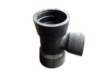 China Black Change Fluid Direction Tee Ductile Iron Pipe Fittings for sale