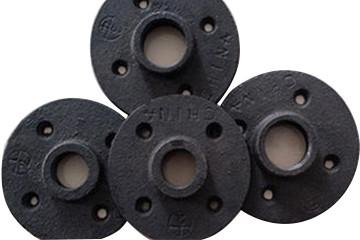China Black Flanges Ductile Iron Threaded Fittings for sale