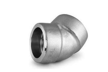 China ISO9001 45 Degree Elbow SS Socket Weld Fittings for sale