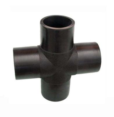 China Screw Connected Thermoplastic Resin HDPE Cross Tee for sale