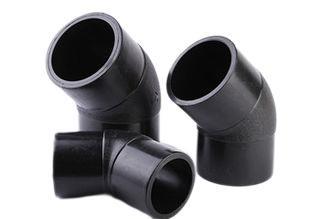 China Ansi B16.9 HDPE 45 Degree Elbow Fittings Butt Fusion For Water Pump for sale
