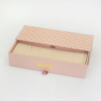 China Caja de papel para cajón de joyería, caja de joyería de lujo, caja de joyería para pendientes para niña en venta