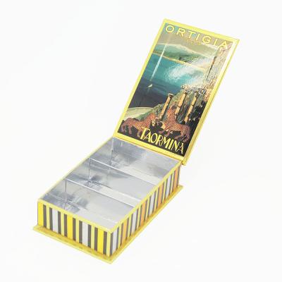 China Caixas de embalagem de cosméticos de óleo essencial com 3 frascos Caixa de papel prateada com fechamento magnético à venda