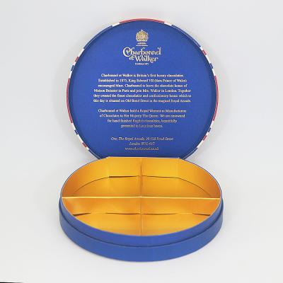 China 2 divisores de papel redondas caixas de papel kraft para namorados doce chocolate à venda
