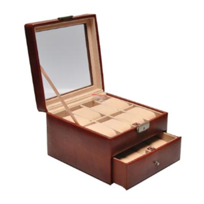 China Caja de anillo de compromiso marrón Cajas de embalaje de joyería Logotipo personalizado en venta