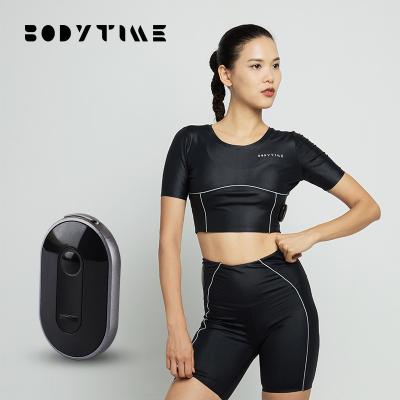 China Secagem rápida de corrida do terno do exercício do terno das mulheres pretas espertas da tecnologia/Ems à venda