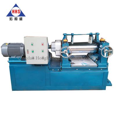 China XK250 Silicone Rubber Mixing Machine 18.5KW Dia 250mm Hollow Smooth Two Roll Mill for sale
