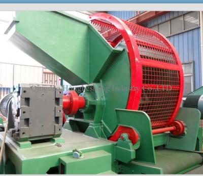 China Waste Tire Recycling Machine Whole Rubber Powder Making Line Tire Crusher Rubber Block Crusher for sale