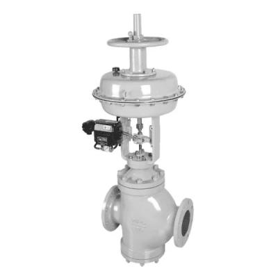 Chine Pneumatic Double Seated Control Valve 3 Way For Liquid Gas Steam à vendre