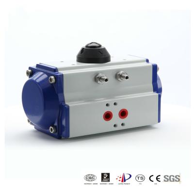 중국 ISO5211/DIN3337 표준 압축 공기를 넣은 선반과 피니언 액추에이터 청결한 건조한 공기 매체 판매용