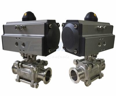 China Stainless Steel Pneumatic On Off Valve / 3 Way Pneumatic Control Valve 1/2 To 3