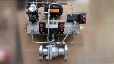 China 3 Position  180 Degree Pneumatic Actuator / Double Acting Valve Actuator  Fine Tightness for sale