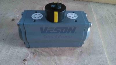 China Los actuadores rotatorios neumáticos cubiertos PTFE/Teflon 2~8 de estante y del piñón obstruyen la presión de funcionamiento en venta